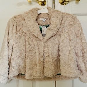 Cabi Faux Fur Crop Jacket